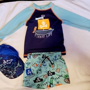 Cat & Jack Pirate  Swim suit